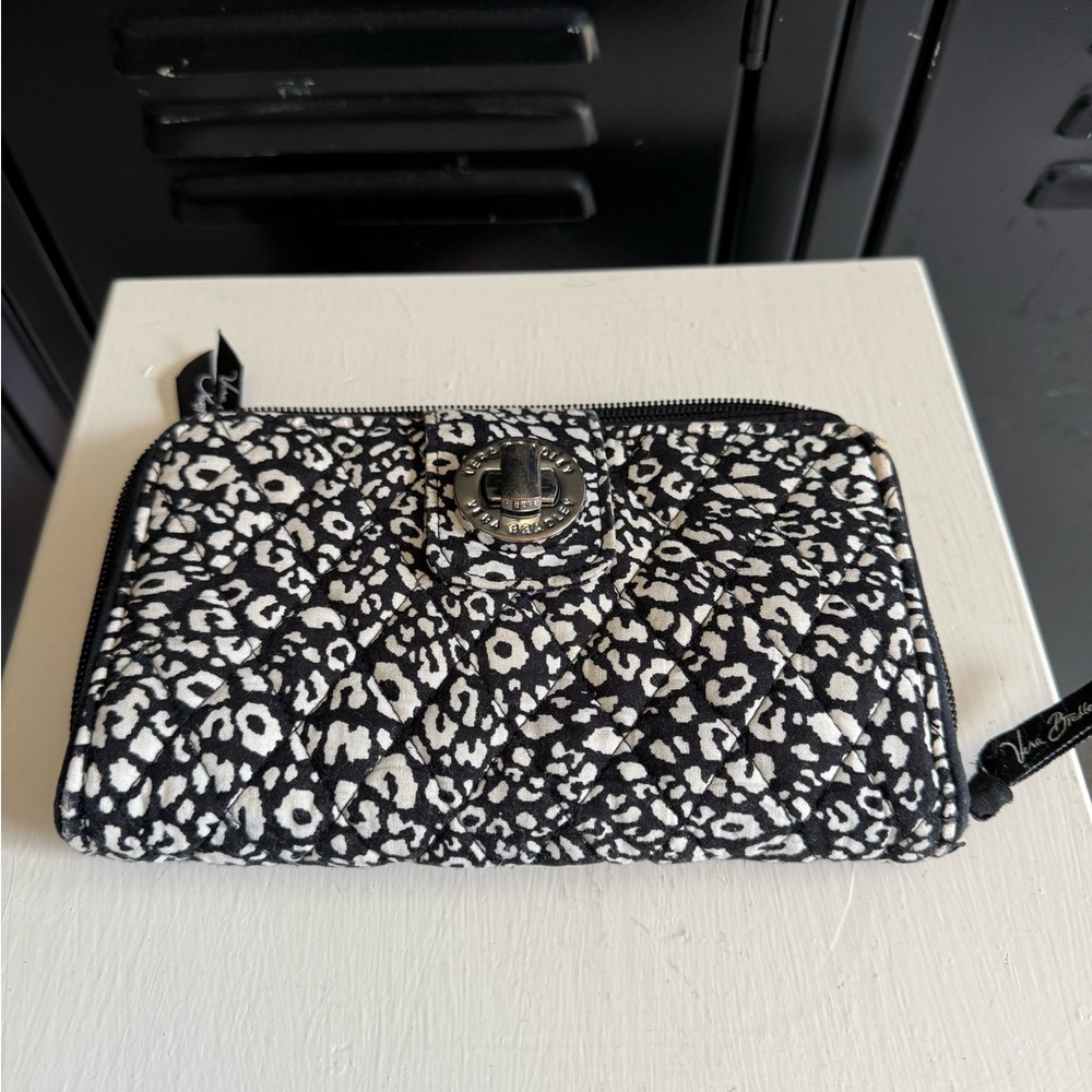 Vera Bradley Black and White Animal Print Wallet